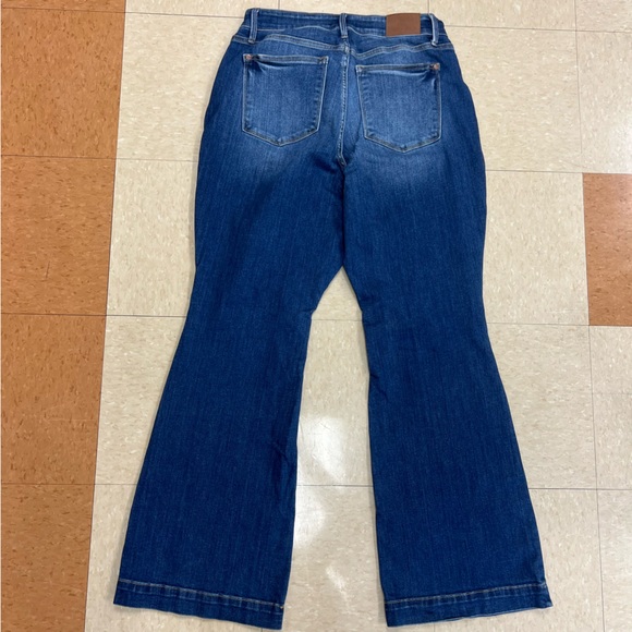 Judy Blue Dark Blue Flare Jeans Size 14 Women’s Boho Comfy Bell Bottom - Picture 6 of 6
